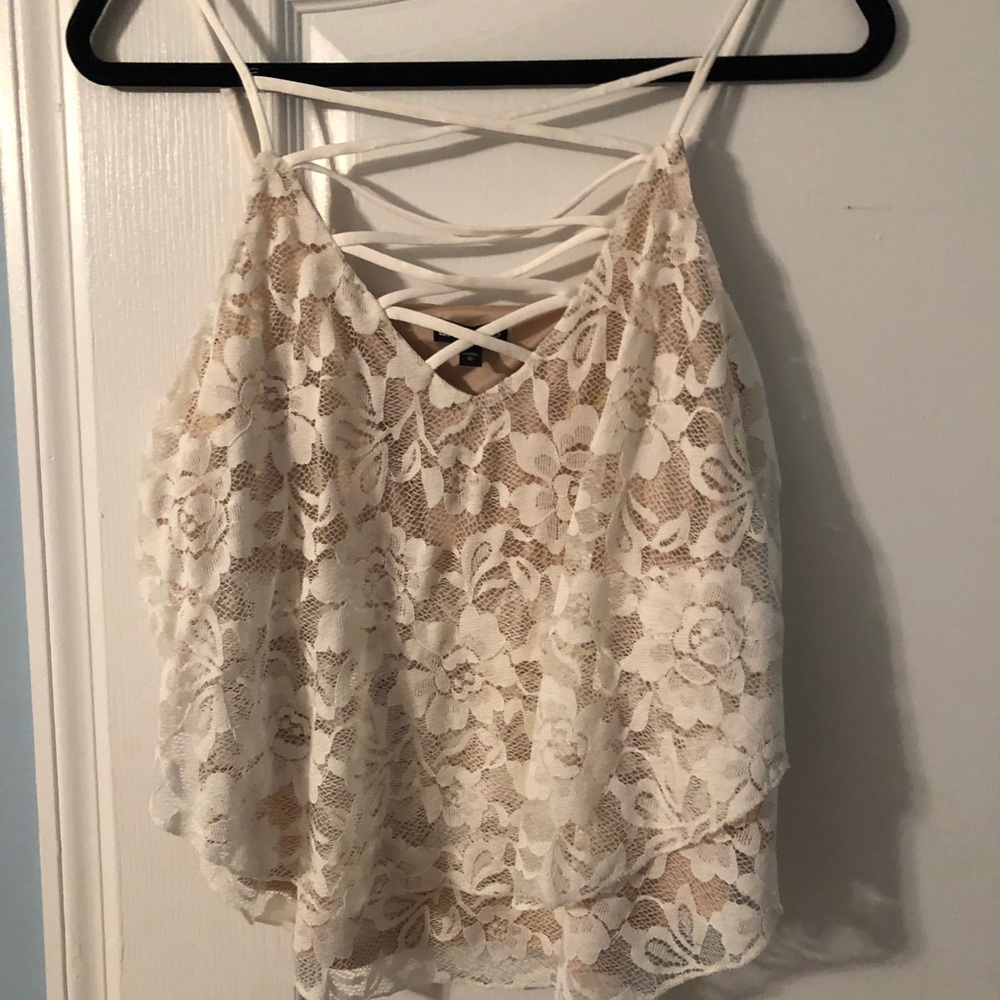 Cream/ off white  lace top